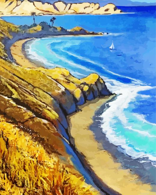 Coastal Scene Paint By Numbers