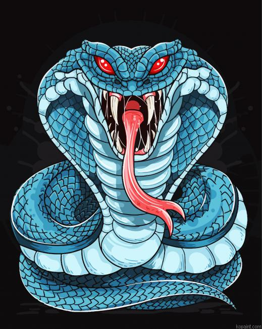 Cobra Snake Art Painting By Numberss.png