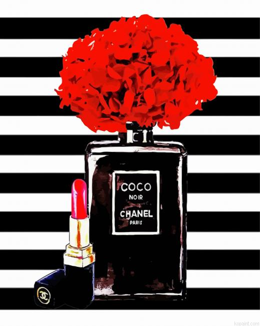 Coco Noir And Red Lipstick Painting By Numberss.png