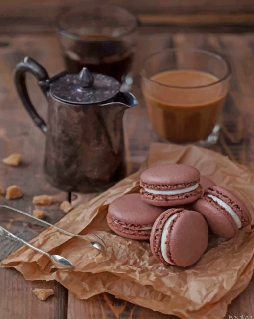 Coffee And Macaroons New Painting By Numberss.png