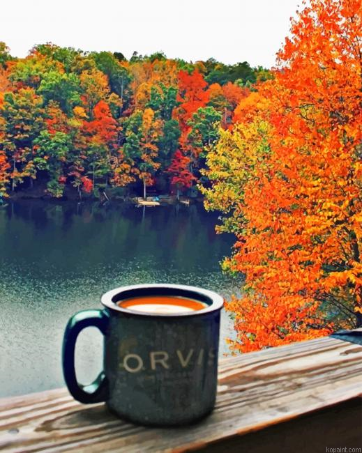 Coffee In Autumn New Painting By Numberss.png