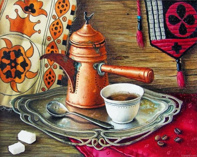 Coffee Pot And Cup Painting By Numberss.png