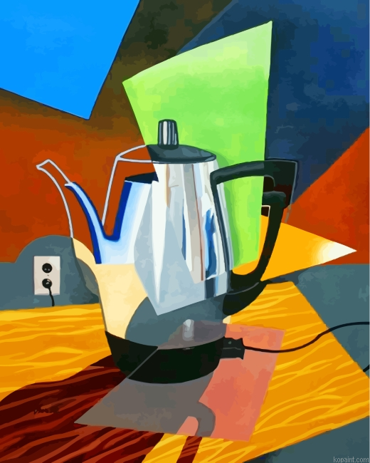 Coffee Pot Paint By Numbers
