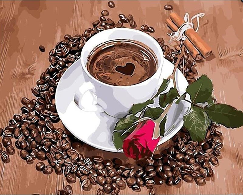 Coffee Rose Kits Acrylic Paint Diy Painting By Numberss.png
