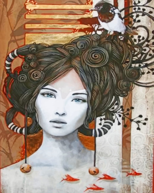 Collage Woman Paint By Numbers