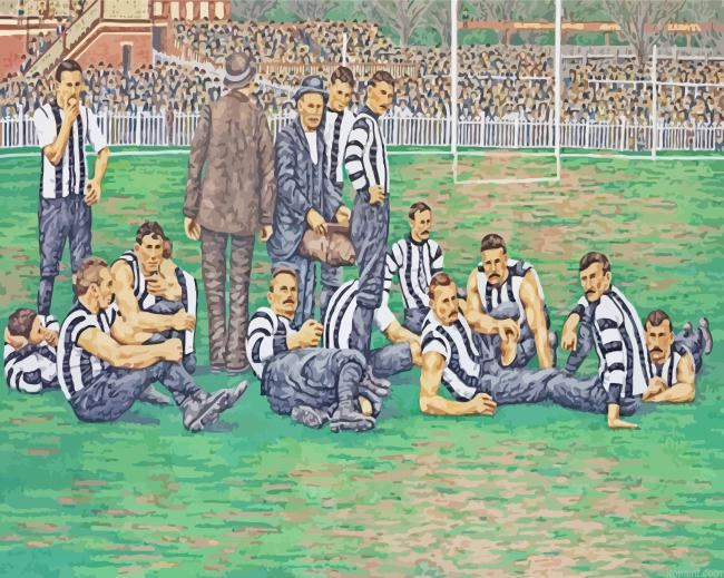 Collingwood Fc Art Painting By Numberss.png