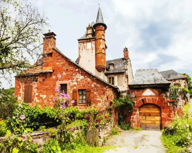 Collonges La Rouge France Painting By Numberss.png