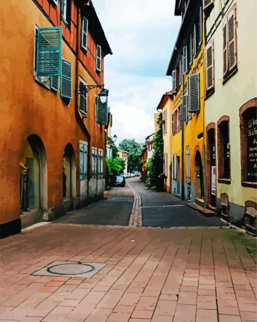 Colmar Streets In France Painting By Numberss.png