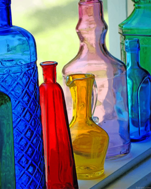 Colored Bottles Painting By Numberss.png