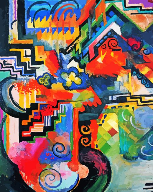 Colored Composition August Macke Painting By Numberss.png