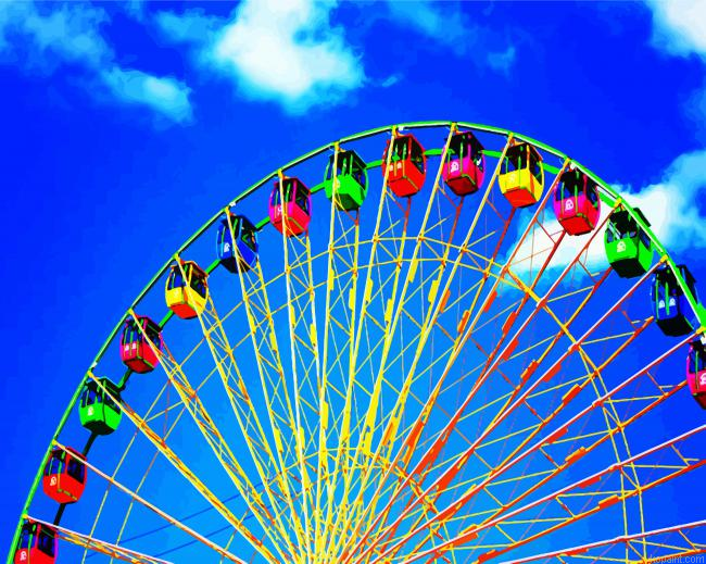 Colored Ferries Wheel Painting By Numberss.png