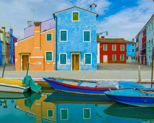 Colored Town Venice New Painting By Numberss.png