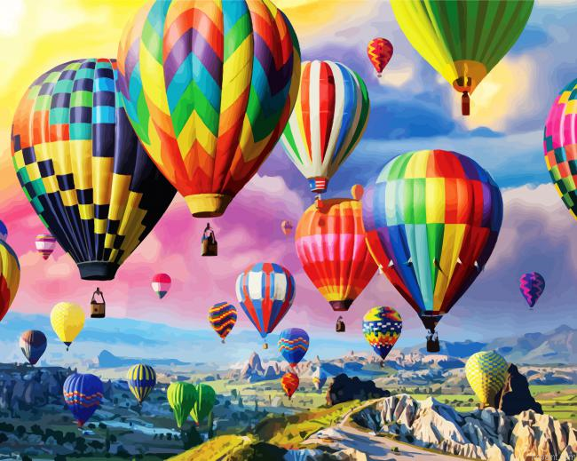 Colorful Airballons Up Painting By Numberss.png