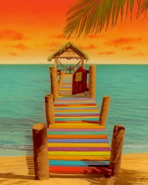 Colorful Beach New Painting By Numberss.png
