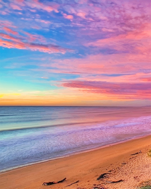 Colorful Beach Sky New Painting By Numberss.png