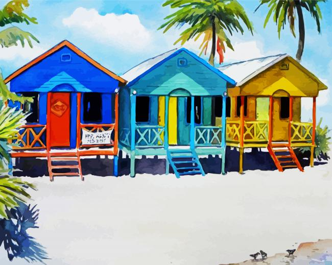 Colorful Beachhouses Paint By Numbers.png