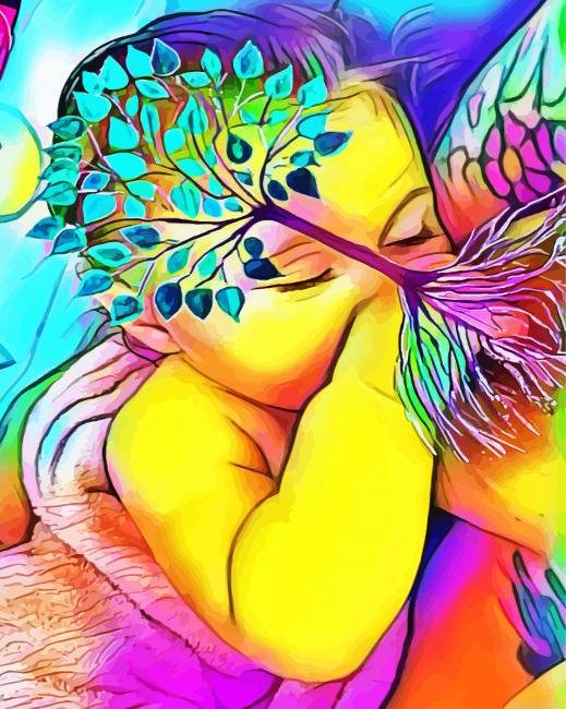 Colorful Breastfeeding Tree Painting By Numberss.png