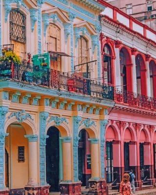 Colorful Buildings Cuba Painting By Numberss.png