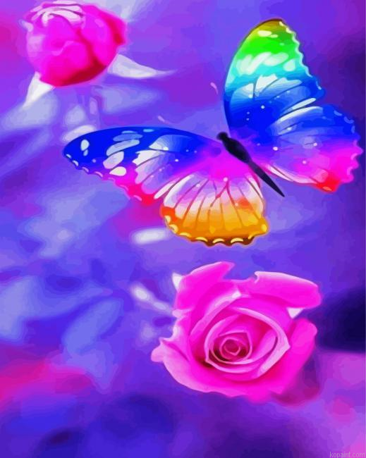 Colorful Butterfly Paint By Numbers.png