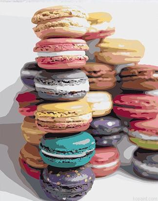 Colorful Cake Still Life Painting By Numberss.png