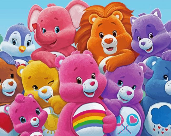 Colorful Carebears Painting By Numberss.png