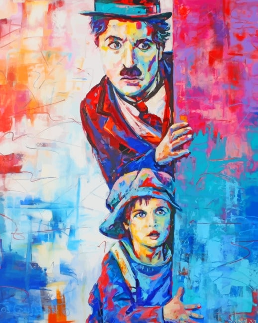 Colorful Charlie Chaplin Painting By Numberss.png