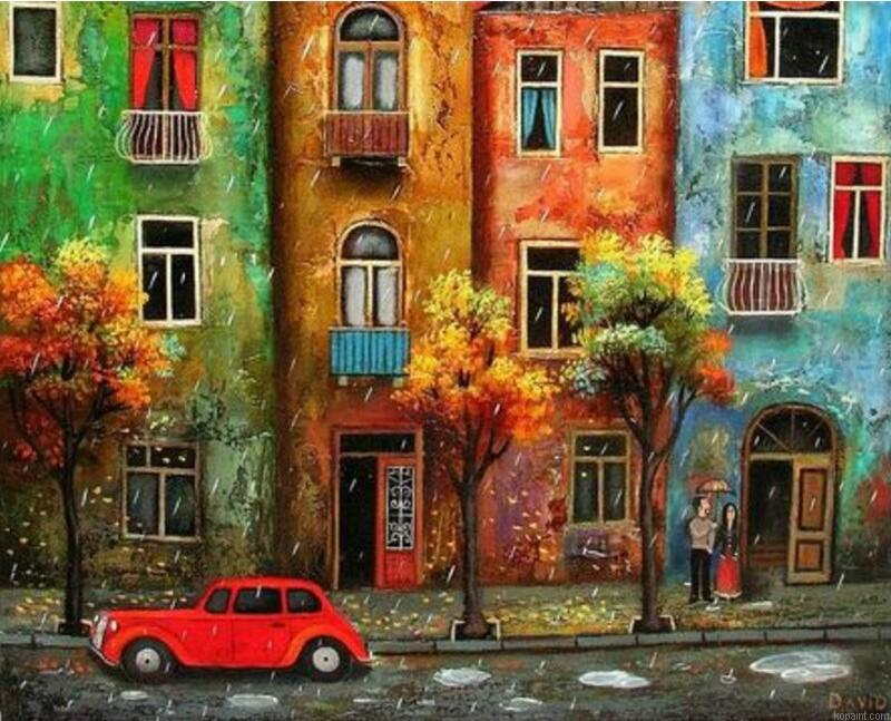 Colorful City Dreams Cities Paint By Numbers