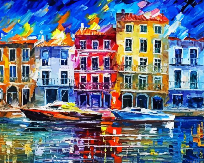Colorful Cityscape Art Painting By Numberss.png