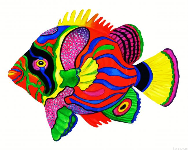 Colorful Fish Painting By Numberss.png