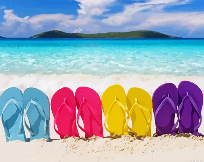 Colorful Flip Flops Painting By Numberss.png