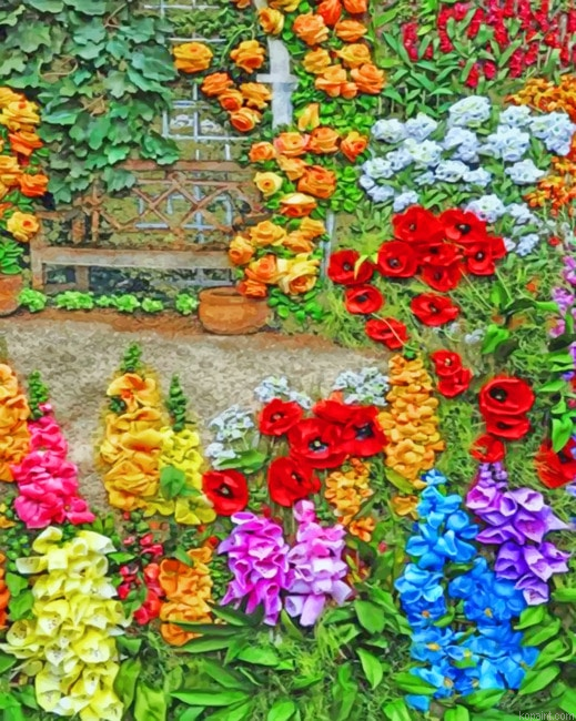Colorful Flowers Plants Paint By Numbers