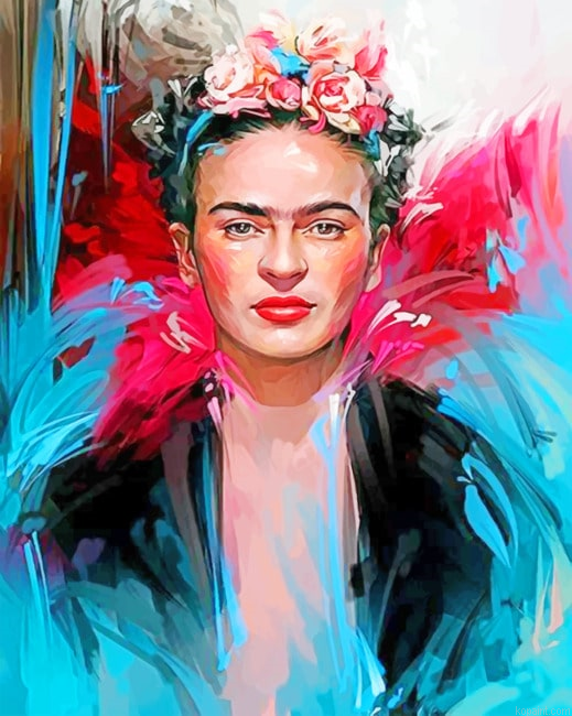 Colorful Frida Kahlo New Painting By Numberss.png