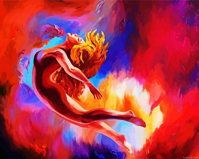 Colorful Girl Rebirth Painting By Numberss.png