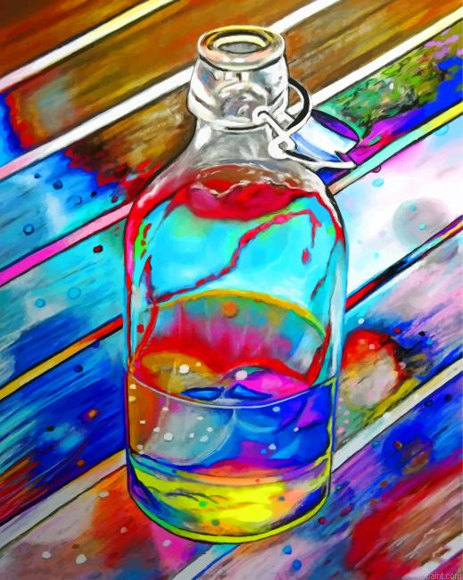 Colorful Glass Bottle Painting By Numberss.png