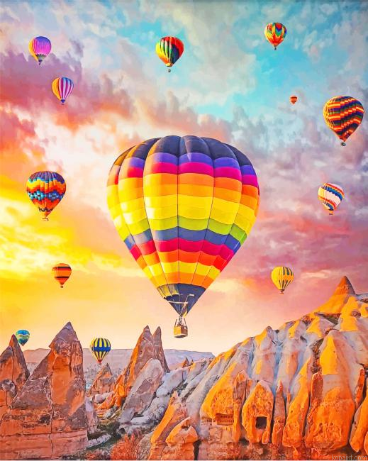 Colorful Hot Air Balloons Turkey New Painting By Numberss.png