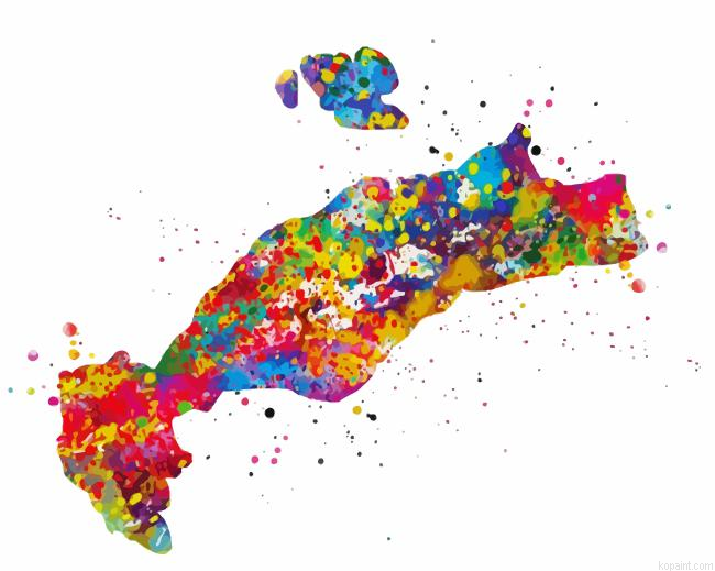Colorful Kos Island Poster Painting By Numberss.png
