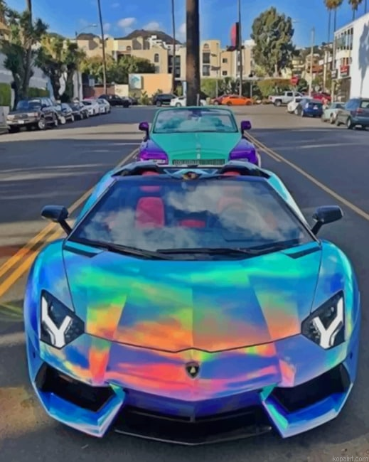 Colorful Lamborghini New Painting By Numberss.png