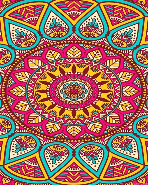 Colorful Mandala New Painting By Numberss.png