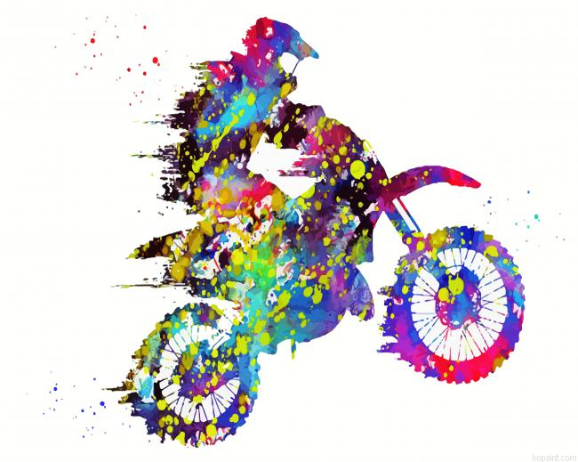 Colorful Motocross Painting By Numberss.png