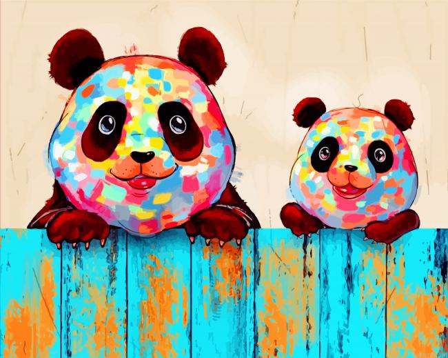 Colorful Pandas Painting By Numberss.png