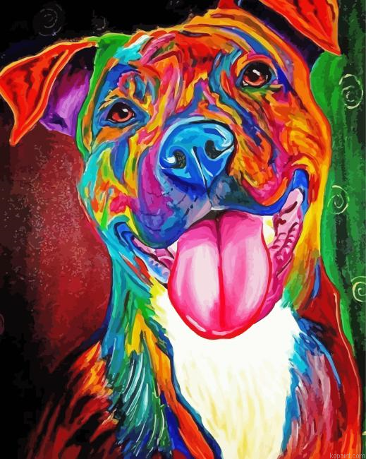 Colorful Pit Bull Painting By Numberss.png