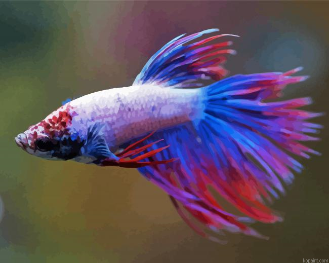 Colorful Purple Betta Fish Painting By Numberss.png