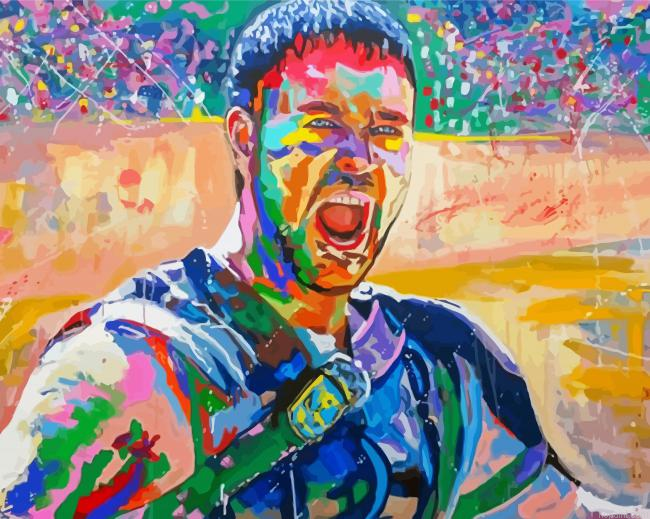 Colorful Russell Crowe Painting By Numberss.png