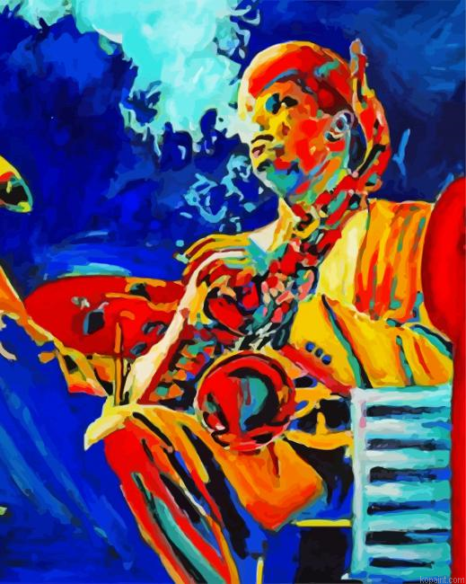 Colorful Saxophone Man Painting By Numberss.png