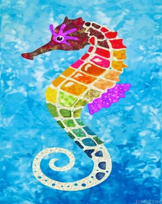 Colorful Seahorse Painting By Numberss.png