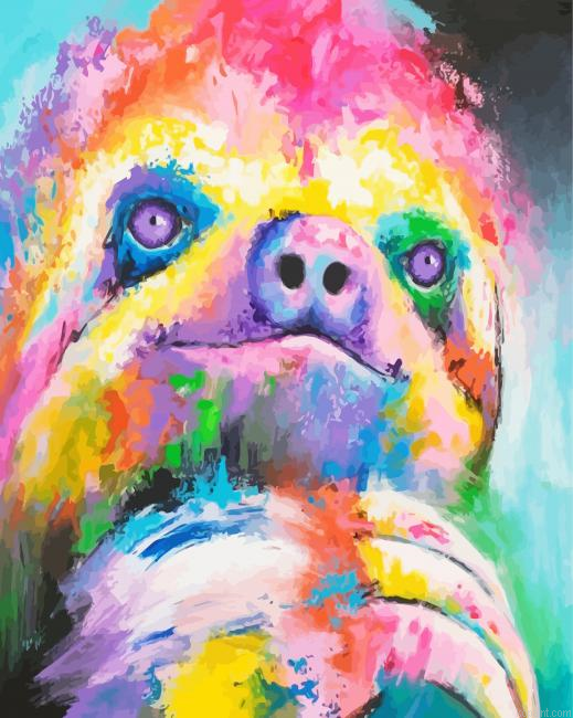 Colorful Sloth Painting By Numberss.png