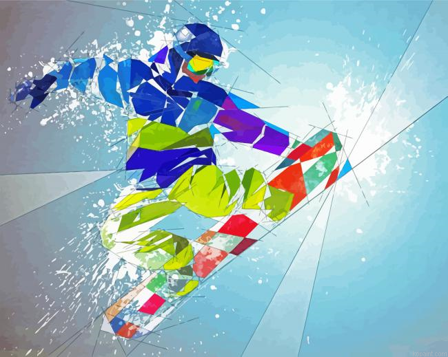 Colorful Snow Skateboarder Painting By Numberss.png