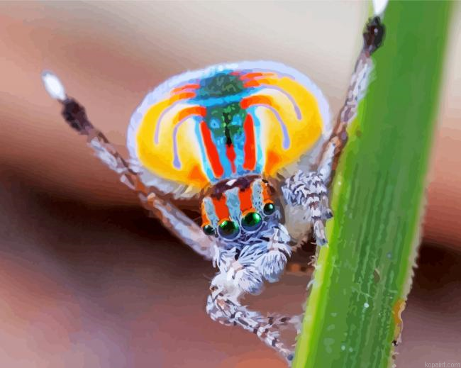 Colorful Spider Painting By Numberss.png
