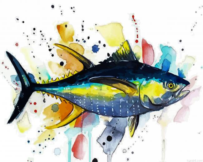 Colorful Tuna Illustration Paint By Numbers.png