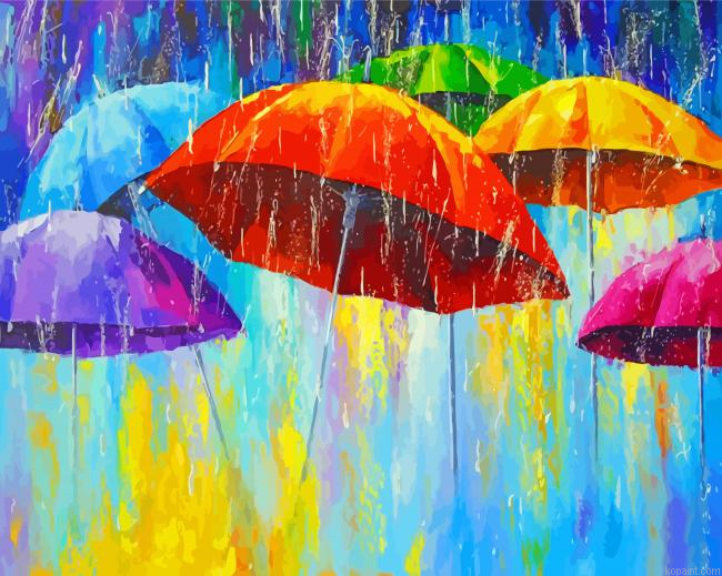 Colorful Umbrellas Painting By Numberss.png